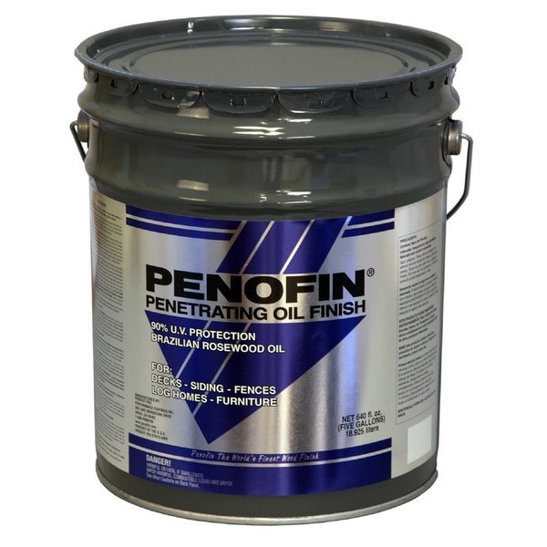 Penofin Semi-Transparent Redwood Oil-Based Penetrating Wood Stain 5 gal F5ETR5G